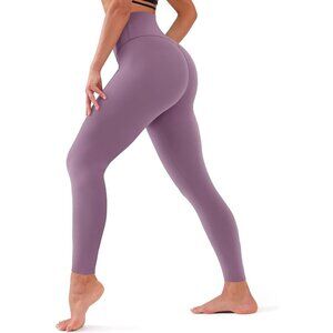 Women's Purple Tummy Control Through Workout Soft Yoga High Waisted Legging